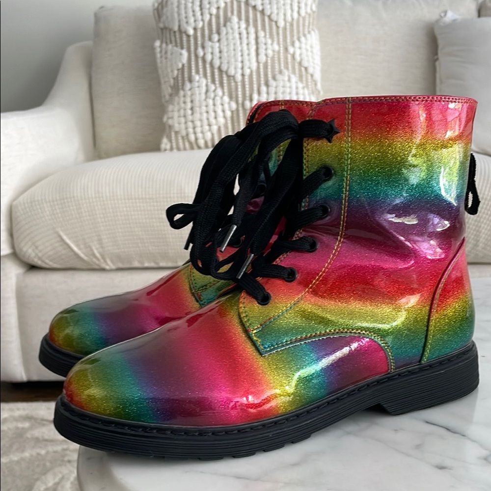 Rainbow Ankle Boots